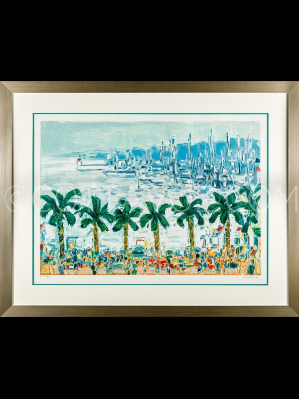 Cannes, la Croisette aux Palmiers_Cottavoz_1990