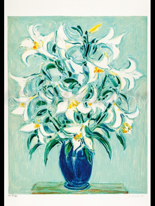 Le lys au pot bleu_Cottavoz_1991 Le lys au pot bleu_Cottavoz_1991