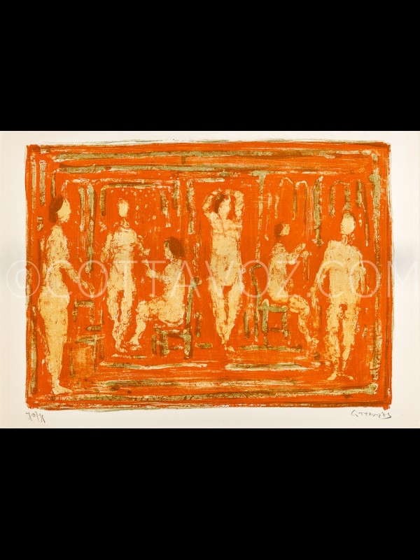 Le sauna rouge Cottavoz 1973 Le sauna rouge Cottavoz 1973