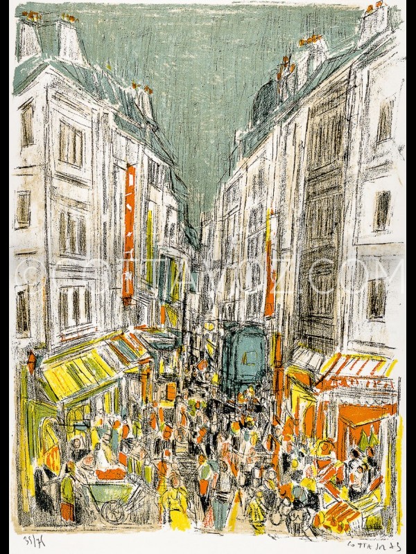 Paris rue Montorgeuil_Cottavoz_1973 Paris rue Montorgeuil_Cottavoz_1973