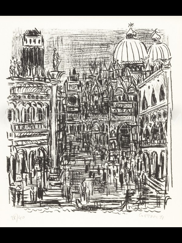 Venise Place Saint Marco_Cottavoz_1971 Venise Place Saint Marco_Cottavoz_1971