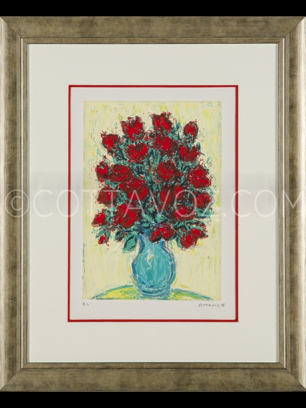 Bouquet de roses rouges_Cottavoz 1998