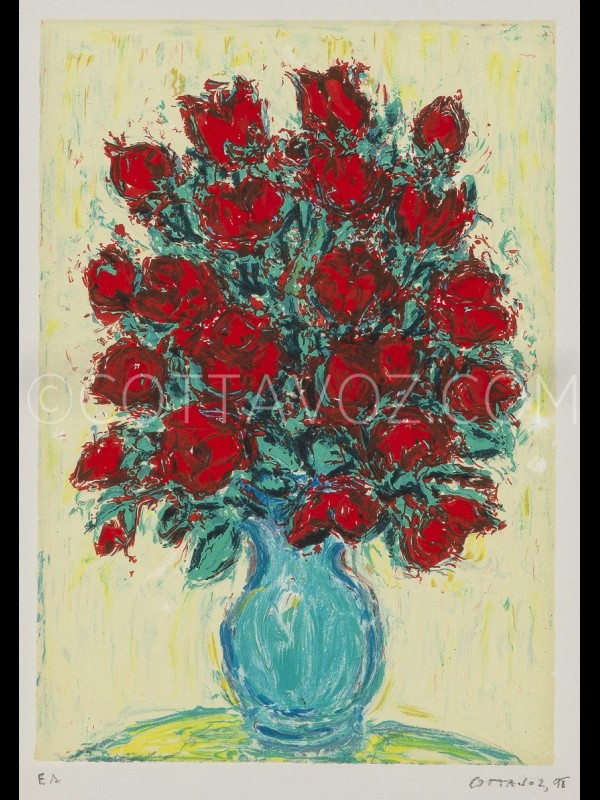 Bouquet de roses rouges_Cottavoz 1998 Bouquet de roses rouges_Cottavoz 1998