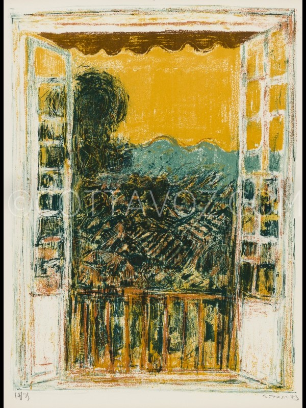 La fenêtre de l'atelier_Cottavoz 1973 La fenêtre de l'atelier_Cottavoz 1973