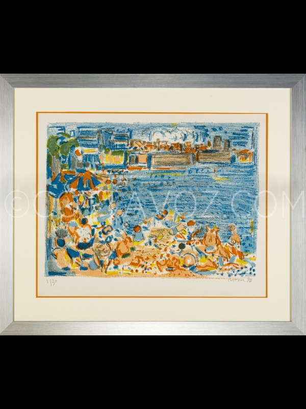 Plages d'Antibes couleur_Cottavoz 1970