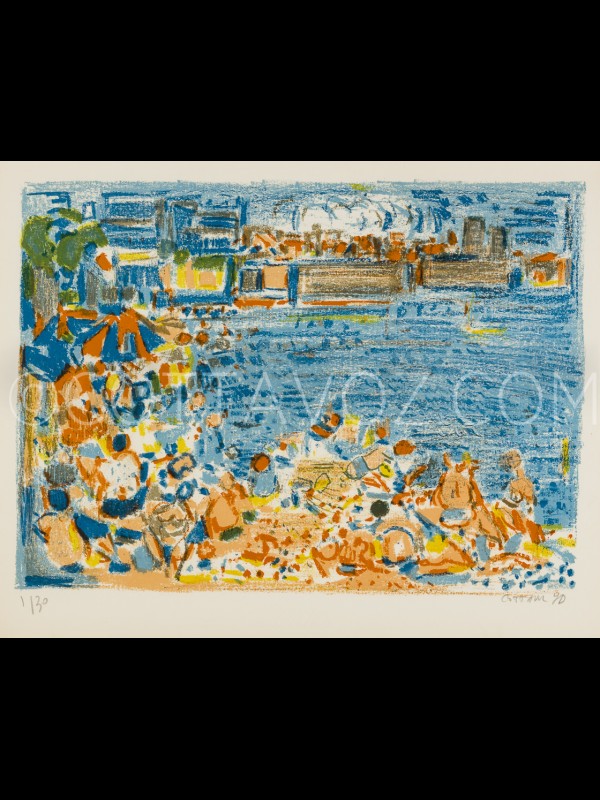 Plages d'Antibes couleur_Cottavoz 1970 Plages d'Antibes couleur_Cottavoz 1970